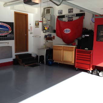 NHRA Decor, Red Tool Chest, Cabinets in Garage - Rosey from Lincoln, NE