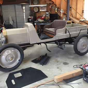 Vintage Car Restoration with Tools in Organized Garage - Mike from Escalon, CA