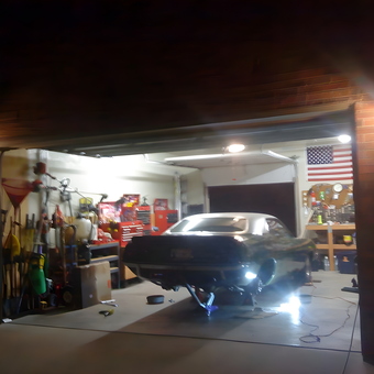Classic Car Restoration Garage with Tool Storage - Doug's Cuda from CHOCTAW, OK