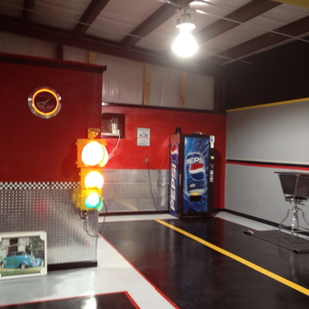 Garage with Traffic Light, Neon Clock, and Pepsi Machine - Martee from Grand bay, AL