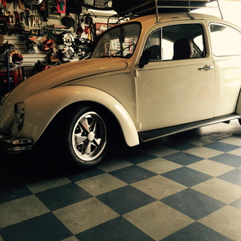 Classic Car Garage with Pegboard Tool Wall - Gourmet Aviator Garage from Jacksonville, FL