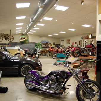 Custom Motorcycles, Classic Car, and Tool Storage - Jeff from Birmingham, AL