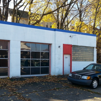Garage with Glass Panel Doors and Classic Car - Mark from Coraopolis, PA