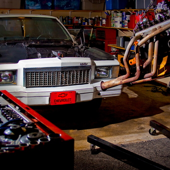 Classic Car Engine Swap with Tools in Garage - SSPORANGEGTO from Cutler Bay, FL