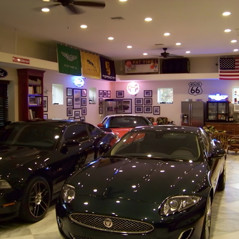 Luxury Garage with Neon Signs and Classic Cars - Wes from Beverly Hills, FL