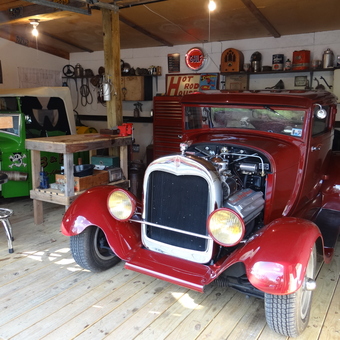 Classic Car Garage with Vintage Decor and Tools - Richard from Greensburg, PA