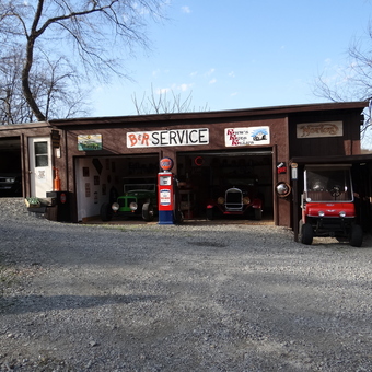 Classic Car Garage With Vintage Gas Pump And Signs - Richard from Greensburg, PA