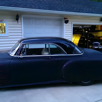 Classic Car with Flames and Custom Garage Decor - Zack from Silver Spring, MD