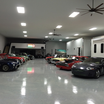 Spacious garage with classic cars and trailer - Scott from Fishers, IN