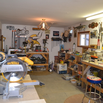 Organized Garage Workshop With Tools and Decor - Gary from Upton, WY