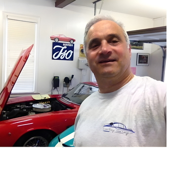 Classic Car Garage with Wall Signs and Tools - Darren Frank from Charlotte, NC