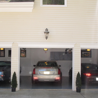 Organized three car garage with storage and tools - Martina from Roswell, GA