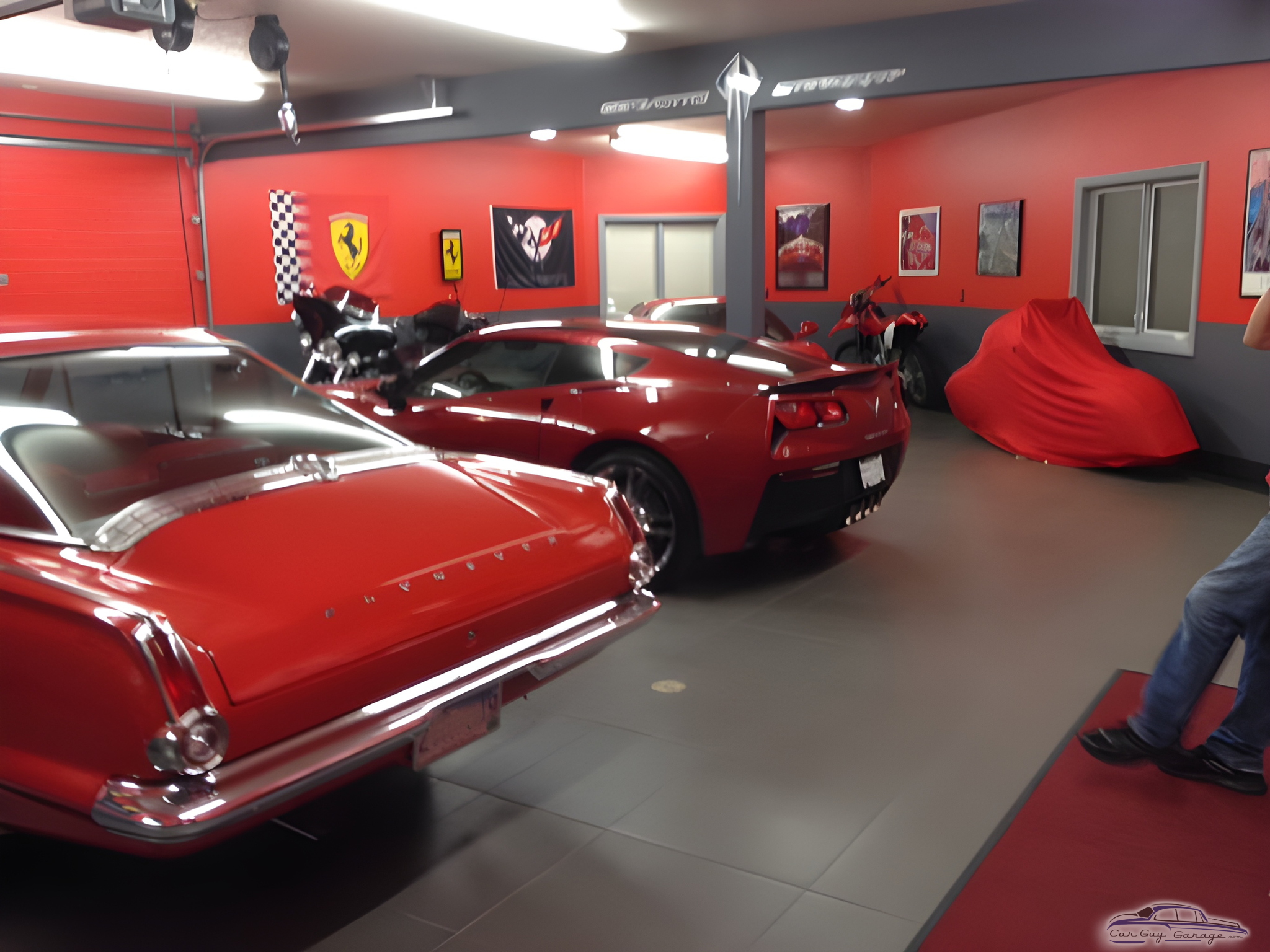 Red Classic and Modern Cars in Stylish Garage - Tim from Rapid City, SD