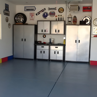 Diamond Plate Garage Cabinets and Wall Decor - M and M from West Jordan, UT