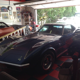 Classic Corvette Garage with Wall Decor and Tools - Jeremy from Brigantine, NJ