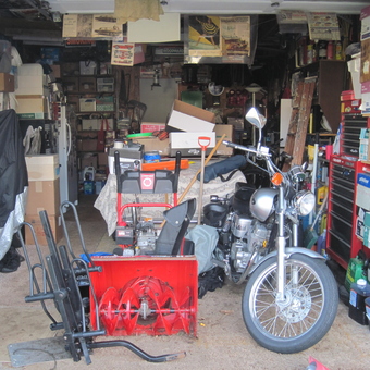Motorcycle, Snow Blower, Tool Chest, and Storage Boxes - Mustang Mike from Syracuse, NY