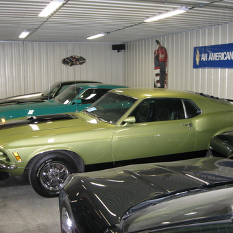 Classic Muscle Cars in Well-Lit Garage - Kirk Hoeppner from Cedar Rapids, IA
