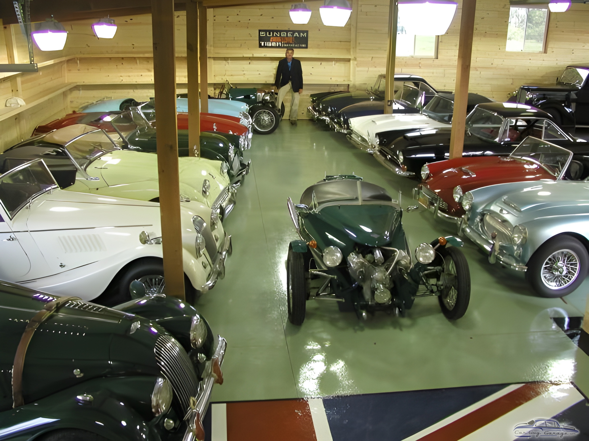 Classic British Roadsters and Vintage Cars in Organized Garage - Robert from Honokaa, HI