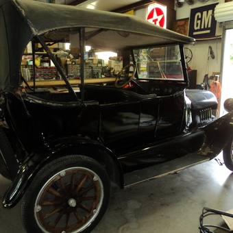 Classic Black Vintage Car and Garage Decor - Dan from Austin, TX