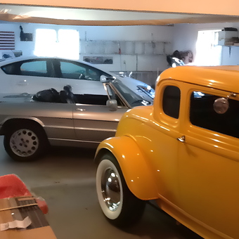 Classic and Modern Cars in Organized Garage - Bob from Winthrop, ME