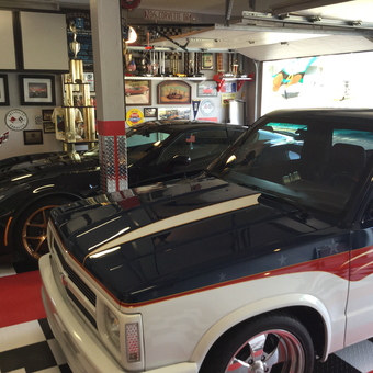 Classic Car Garage With Wall Art and Trophies - Foreverfuelie from Forestville, CA