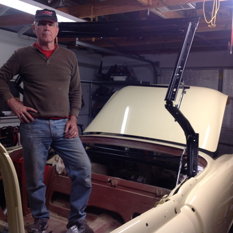 Classic Car Restoration in Home Garage - Coach from Austin, TX