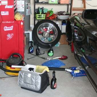 Organized Garage with Tool Chest, Car Jack, and Detailing Supplies - Terry from Lugoff, SC