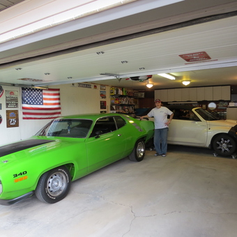 Classic Cars, Wall Signs, and Tool Storage in Garage - CJ from Minot, ND