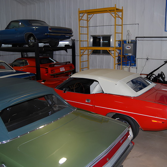 Classic Cars with Car Lift and Tools in Garage - Kim from Stony Plain, Alberta, Canada