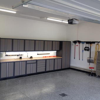 Modern Garage Cabinets and Tool Storage - New Home from Uniontown, OH