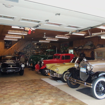 Classic Cars Displayed in Well-Organized Garage - teddy from Northville, NY