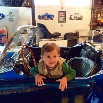 Classic Car Garage with Racing Decor - Trouble from Grosse Pointe Park, MI