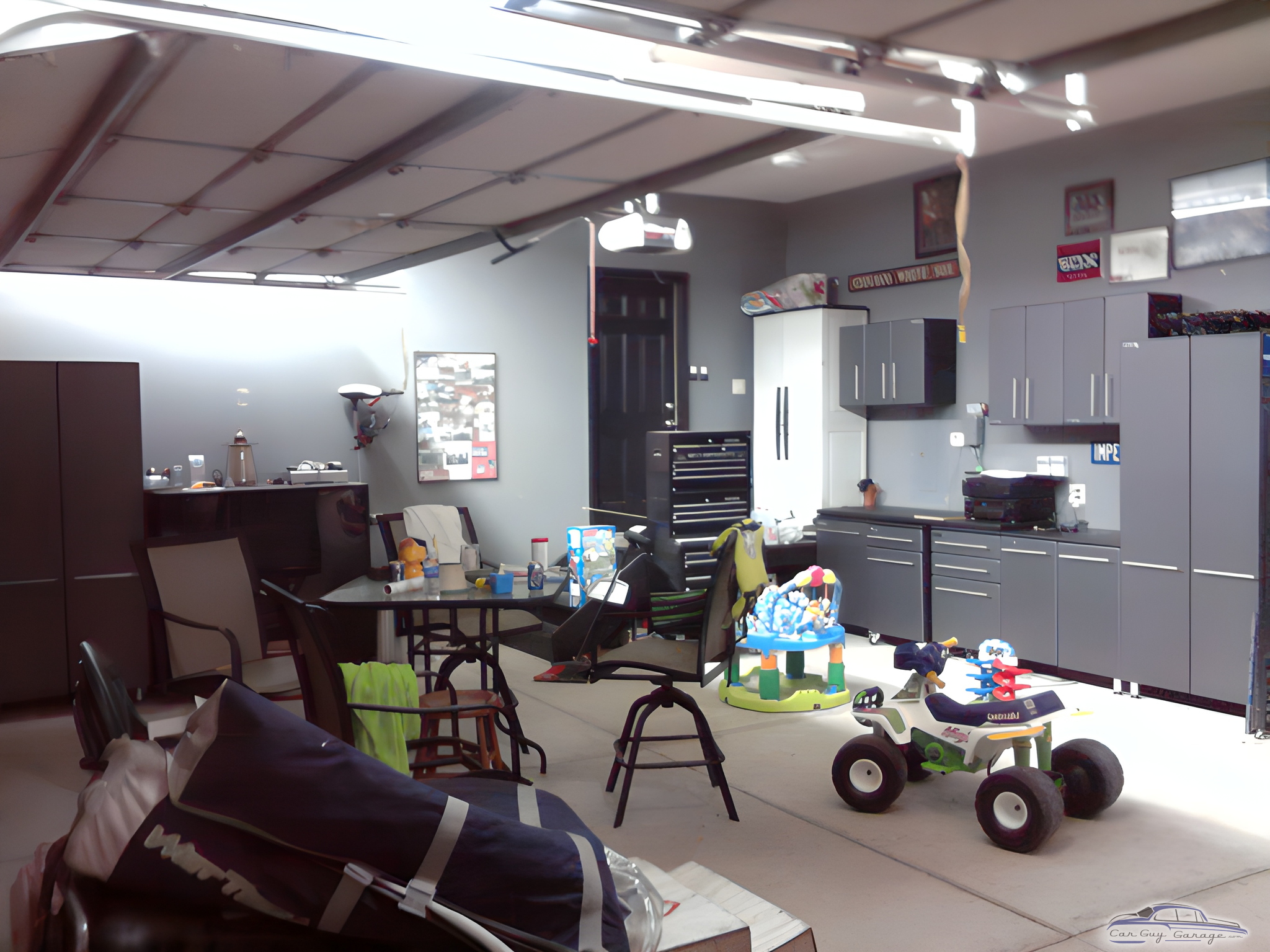Modern garage with cabinets and tool chest - Steve from Chicago, IL