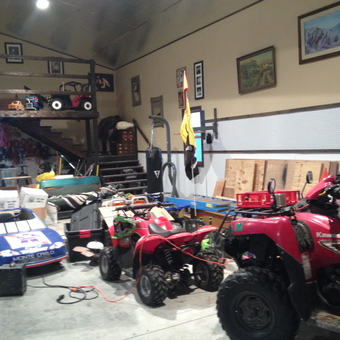 ATVs, Go-Kart, Tools, and Storage in Spacious Garage - Doc Steve from Kansas City, KS
