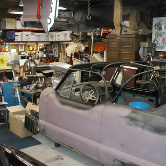 Classic Car Restoration Garage with Parts and Tools - clydescooltoys from canton, MI