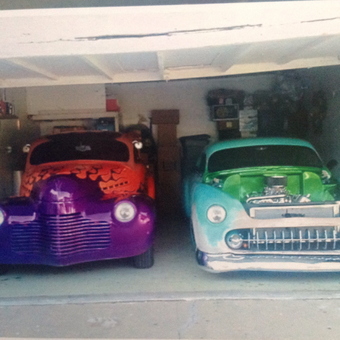 Custom Classic Cars in Organized Home Garage - BobZ from Fullerton, CA