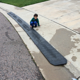 Driveway curb ramp for smooth entry - Matthew from Aurora, CO