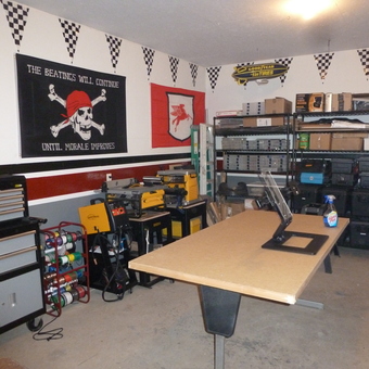 Organized Garage With Tool Chest, Shelving, and Decor - Butch from Milledgeville, IL