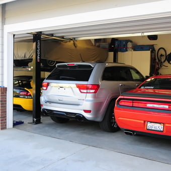 Four-Car Garage with Car Lifts and Storage Cabinets - Eddie from Santa Clarita, CA