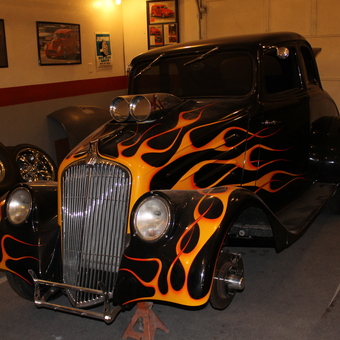 Flame-Painted Hot Rod and Garage Decor - Terry from Big Pine Key, FL