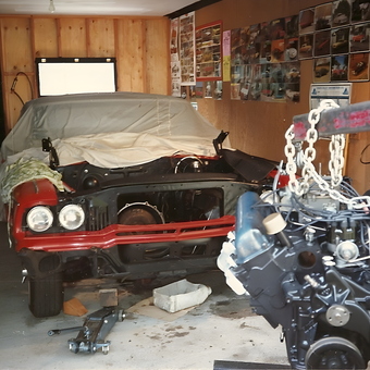 Classic Car Engine Swap with Hoist and Tools - RJB from Nanaimo BC