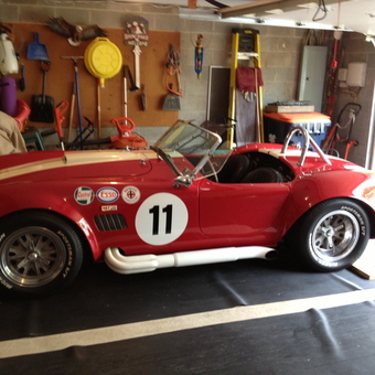 Classic Red Race Car in Organized Garage - Ed from Coopersburg, PA