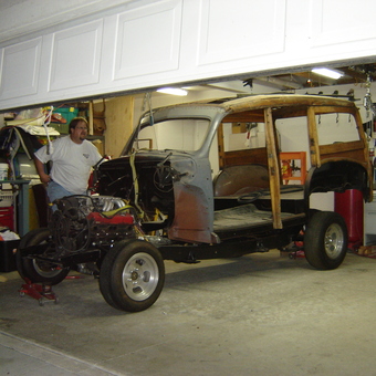 Classic Car Restoration in Organized Garage - Wudchuk from Rialto, CA
