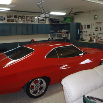 Classic Car Garage with Cabinets and Tool Storage - BILL from DRIFTWOOD, TX