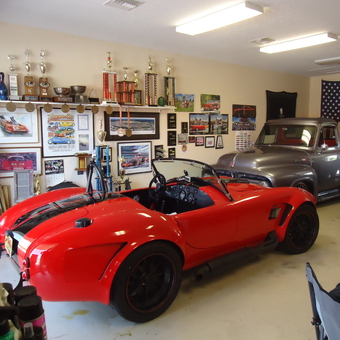 Classic Cars, Garage Decor, and Trophies Displayed - John from Daytona beach Shores, FL