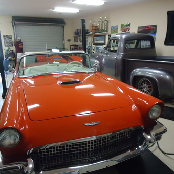 Classic Car Garage with Orange Convertible and Vintage Truck - John from Daytona Beach Shores, FL