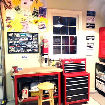 Organized Garage Workbench and Tool Chest Setup - Bill from Avon, CT