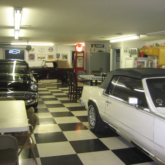 Classic Car Garage with Retro Decor and Neon Signs - Bill from HOFFMAN ESTATES, IL