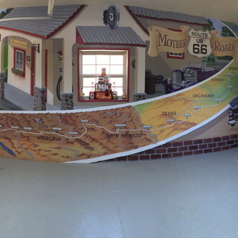 Route 66 Mural Garage with Classic Decor - Dan from Buffalo, WY