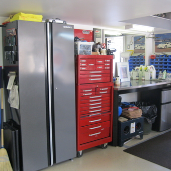 Organized Garage With Tool Cabinets And Workbench - rufrydermg from Yucaipa, CA